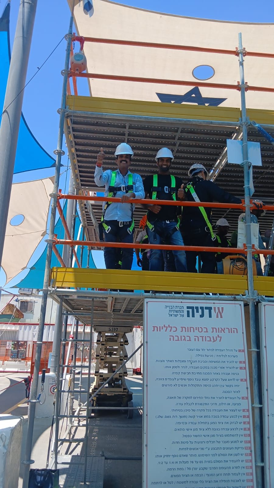 ציוד מגן ובטיחות באתר עבודות בטון